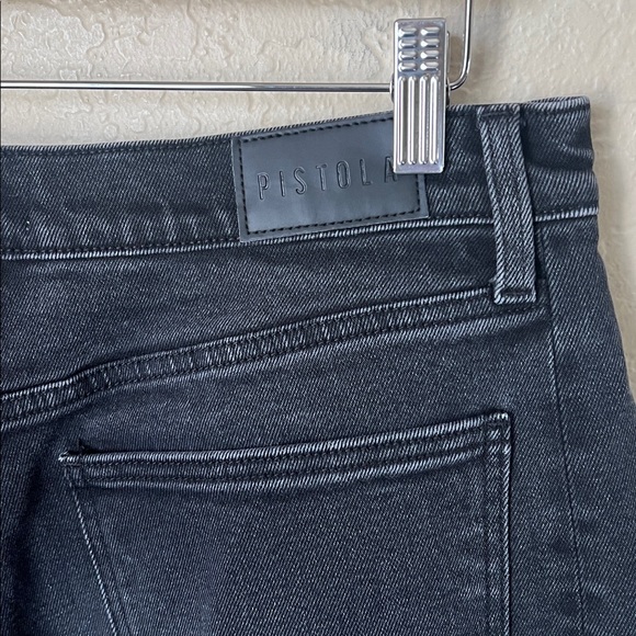 Pistola Eli high rise washed black arched leg barrel jeans - Picture 11 of 12